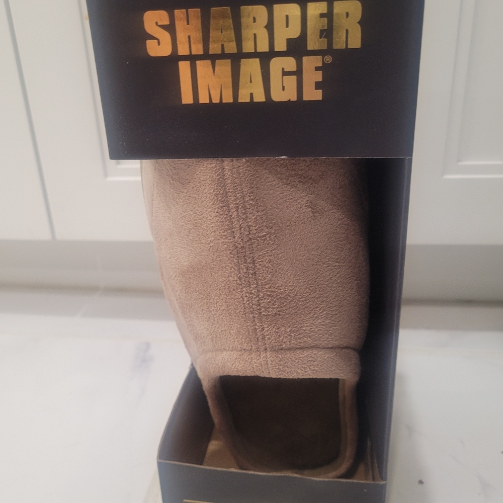 Sharper Image Beige Slippers Womens L